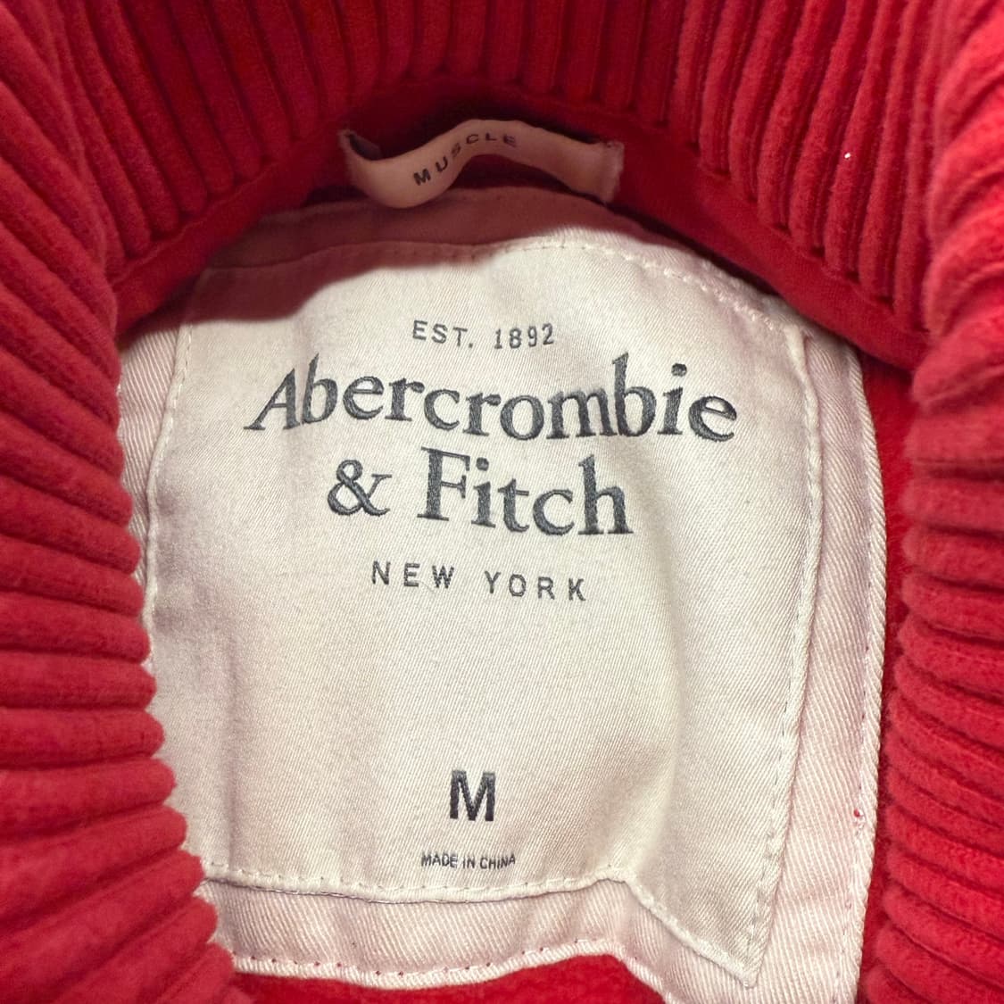 아베크롬비 레드 단추 후드집업  상품이미지5