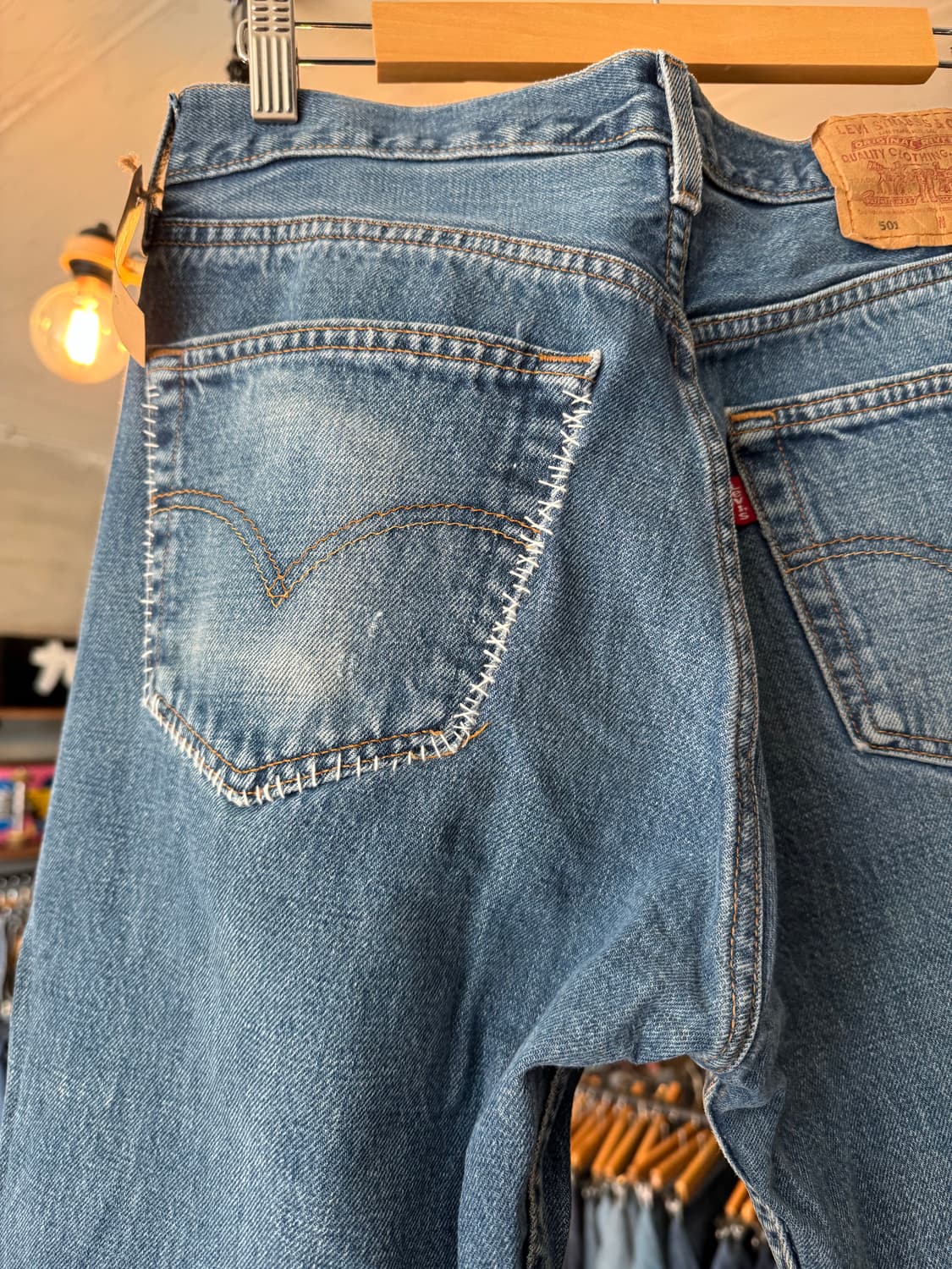  levi.s 501 32x30핸드메이 러닝 스티치 상품이미지3