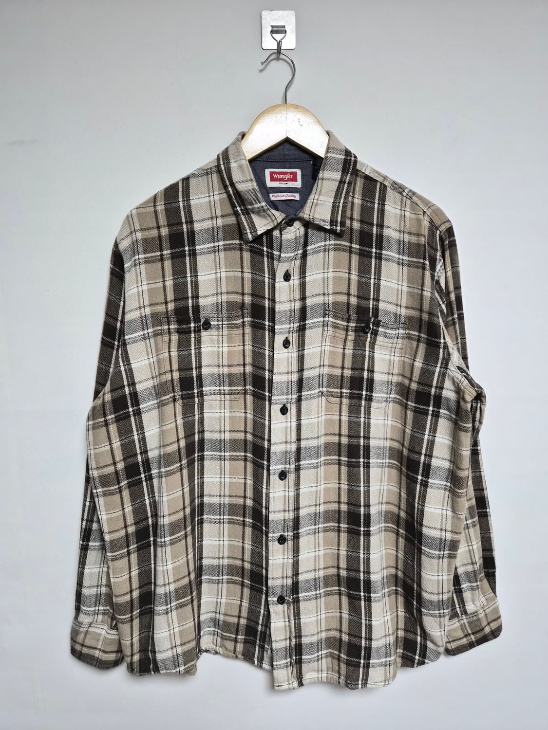 랭글러Wrangler 체크 셔츠 L사이즈 - S354 상품이미지1