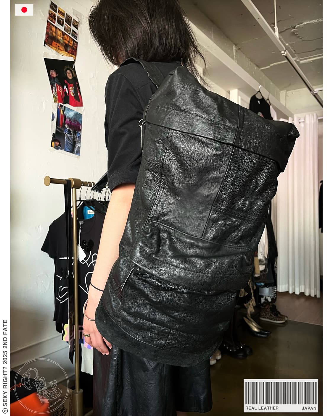 Vintage Real Leather Military Backpack 상품이미지1
