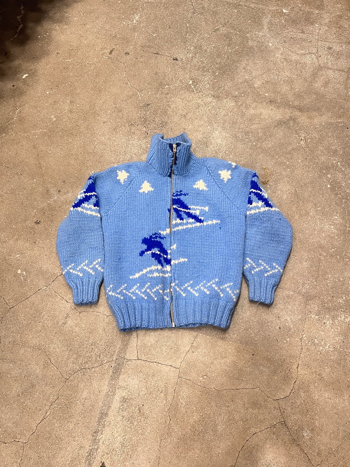 (rare) 코위찬 스키 니트 집업 상품이미지1