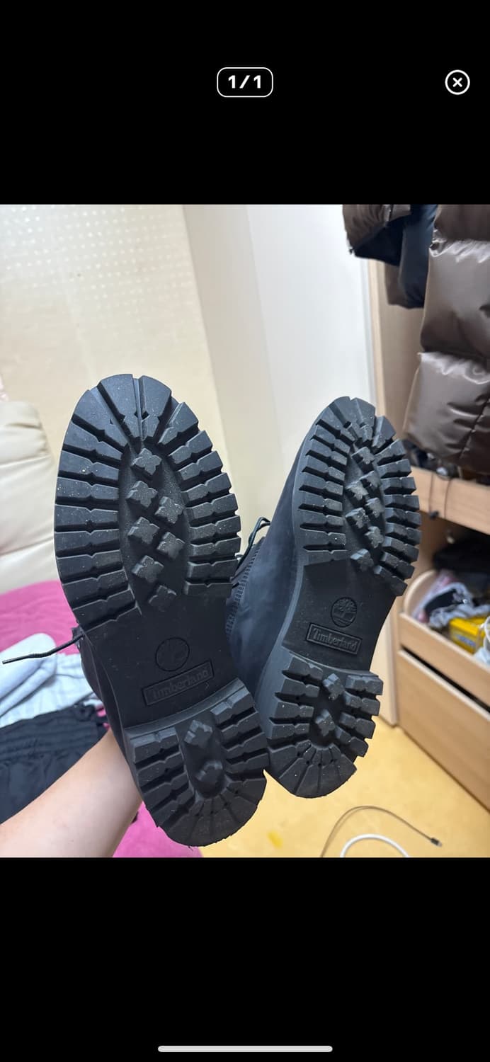 팀버랜드 프리미엄 6인치 워터프루프 부츠 블랙 -와이드 상품이미지2