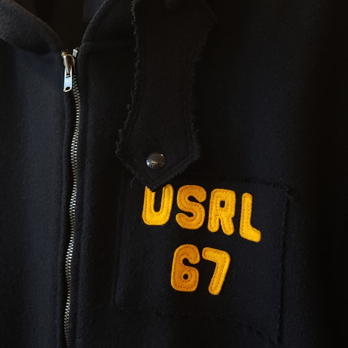 90s 폴로 스포츠 랄프로렌 미 공군 사관학교 울 후드 카뎃 코트 XL 상품이미지6