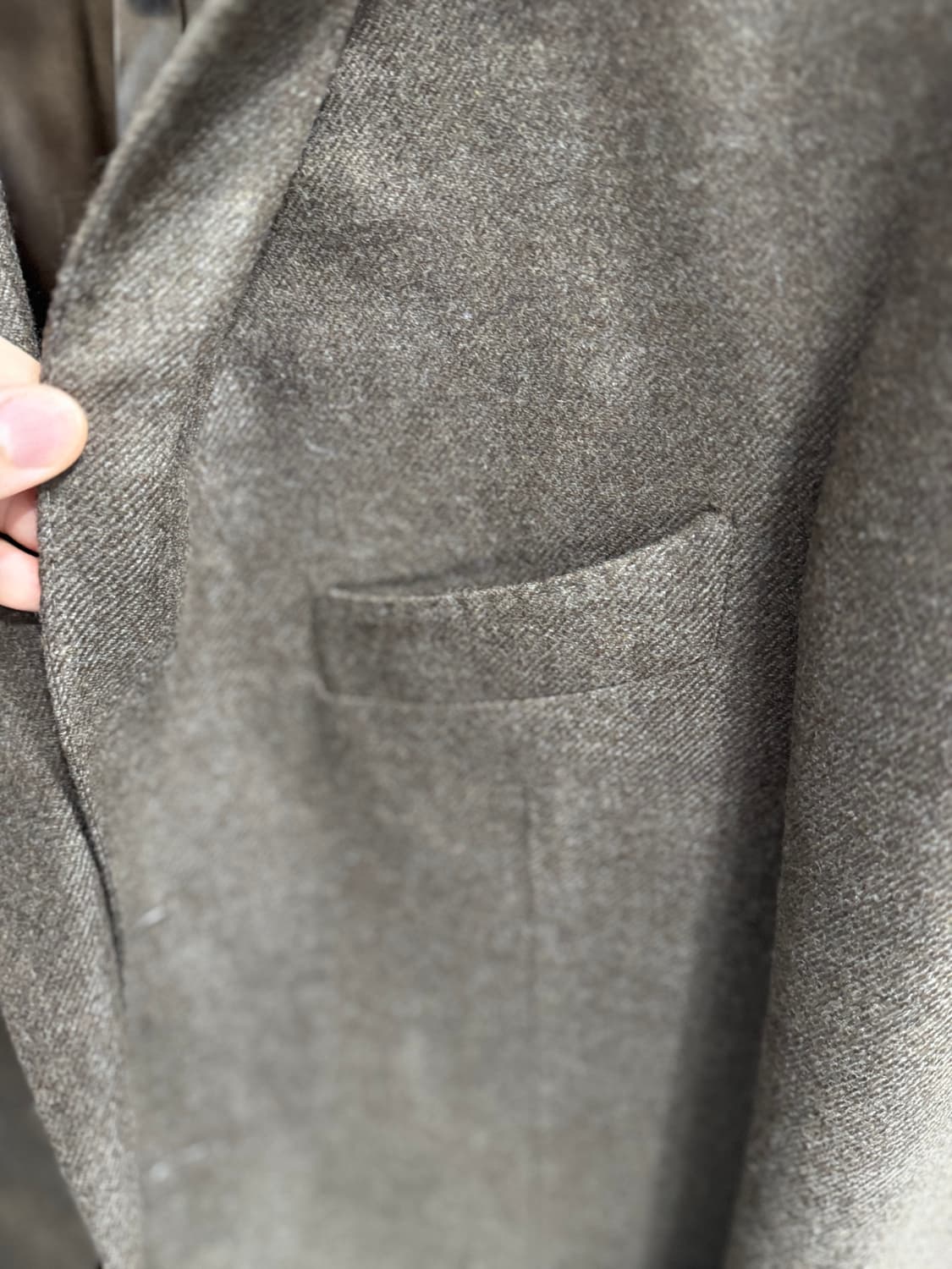 맨온더분 노치트 라펠 울 캐시미어 싱글 자켓 50 상품이미지6