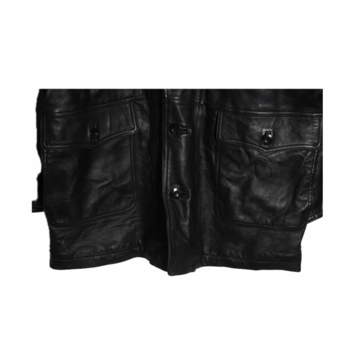 Vintage Sheepskin Leather Coat 상품이미지4