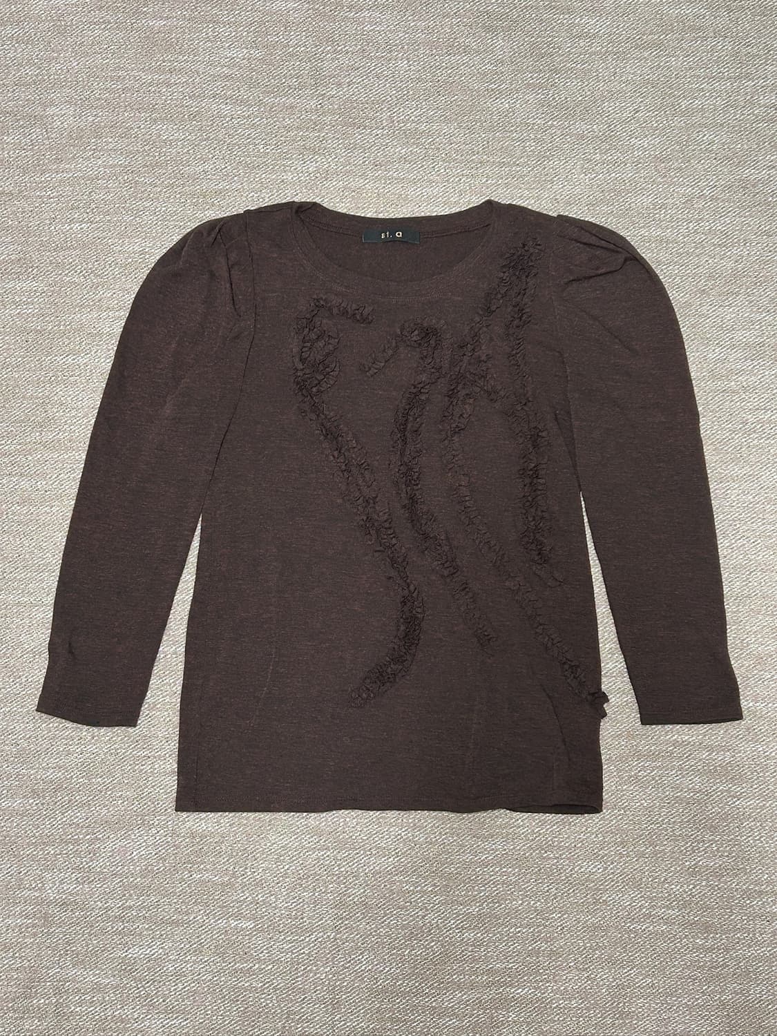 아플리케 퍼프 7부 티셔츠 상품이미지5