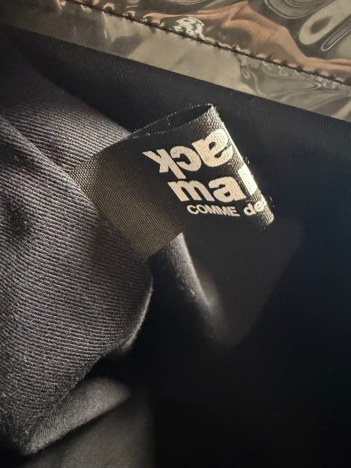 꼼데가르송 블랙마켓 pvc 토트백 상품이미지3