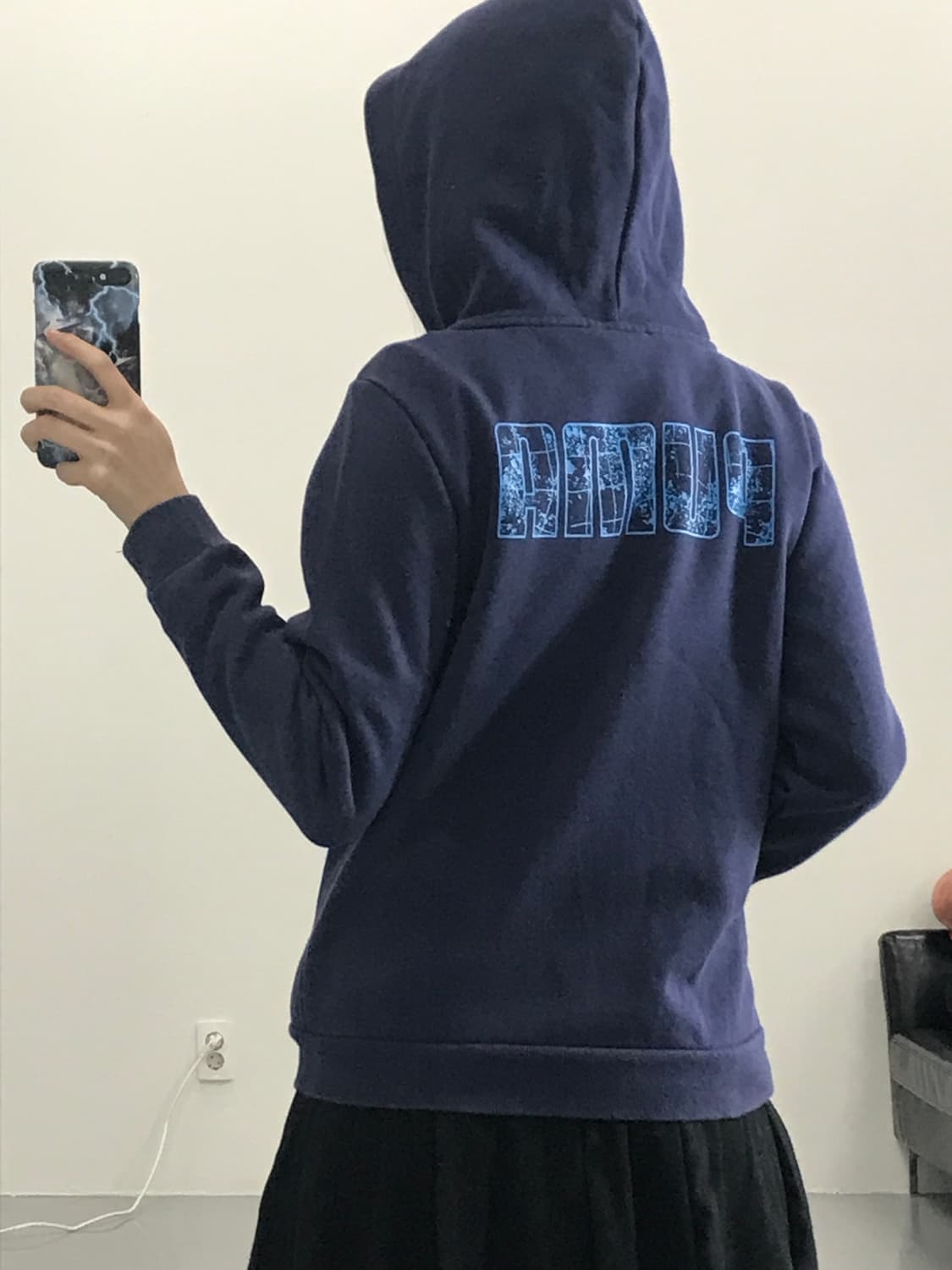 Puma Navy Zip Up Hoodies 상품이미지2