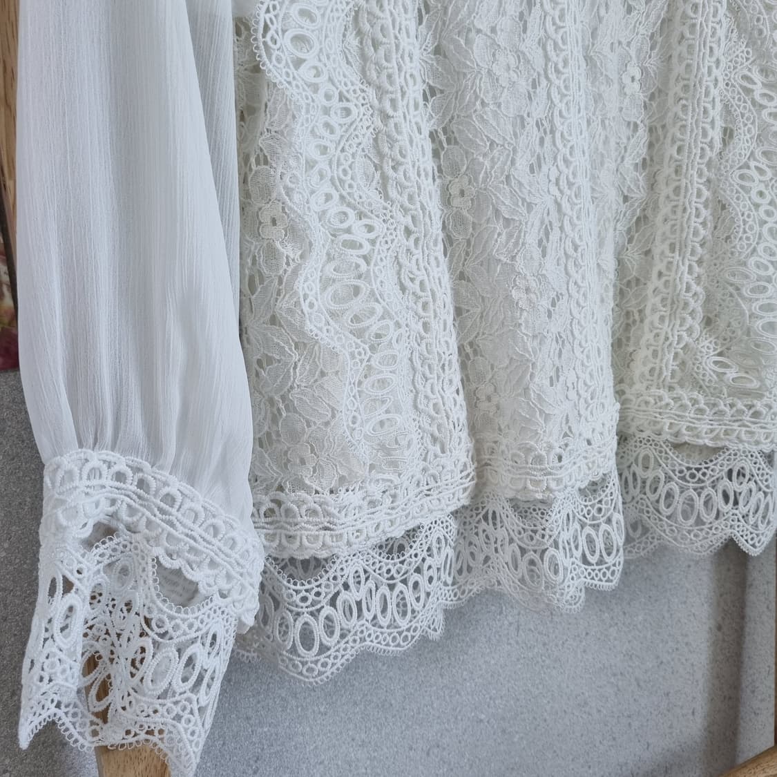 JPN Antique Lace Garden Blouse 상품이미지5
