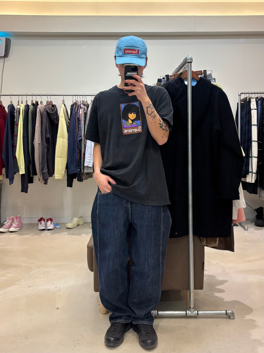 슈프림 이모 티셔츠 상품이미지5