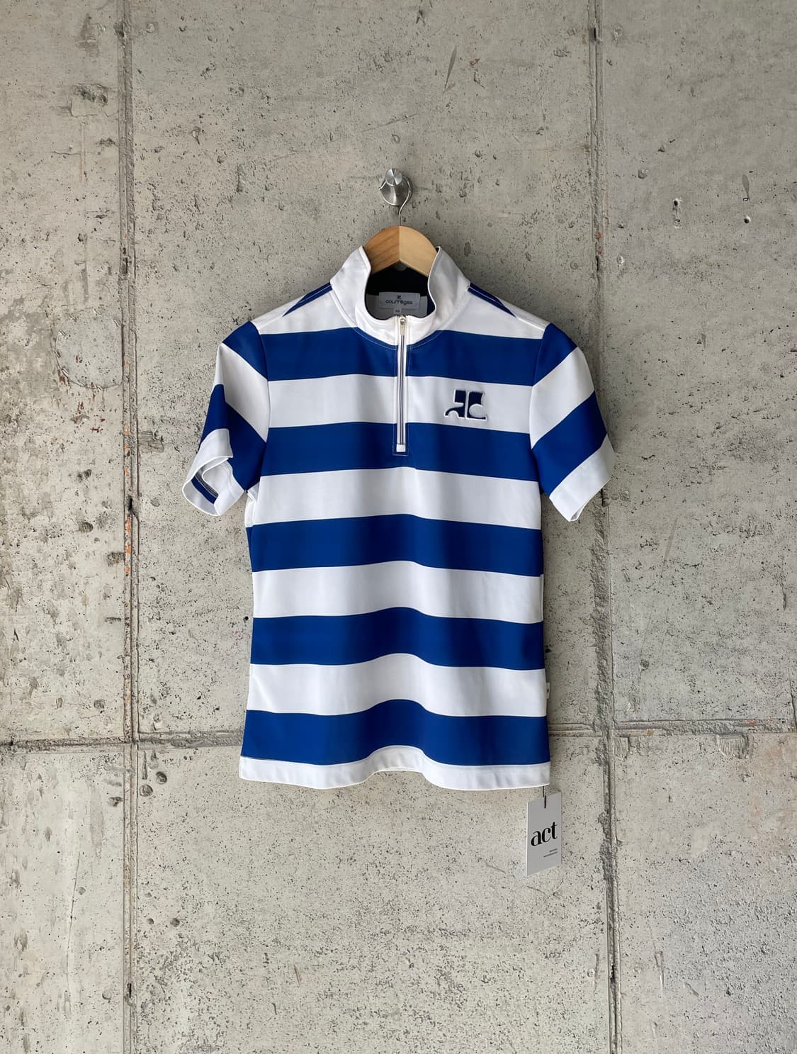 Courreges 꾸레쥬 로고 스트라이프 탑 상품이미지3