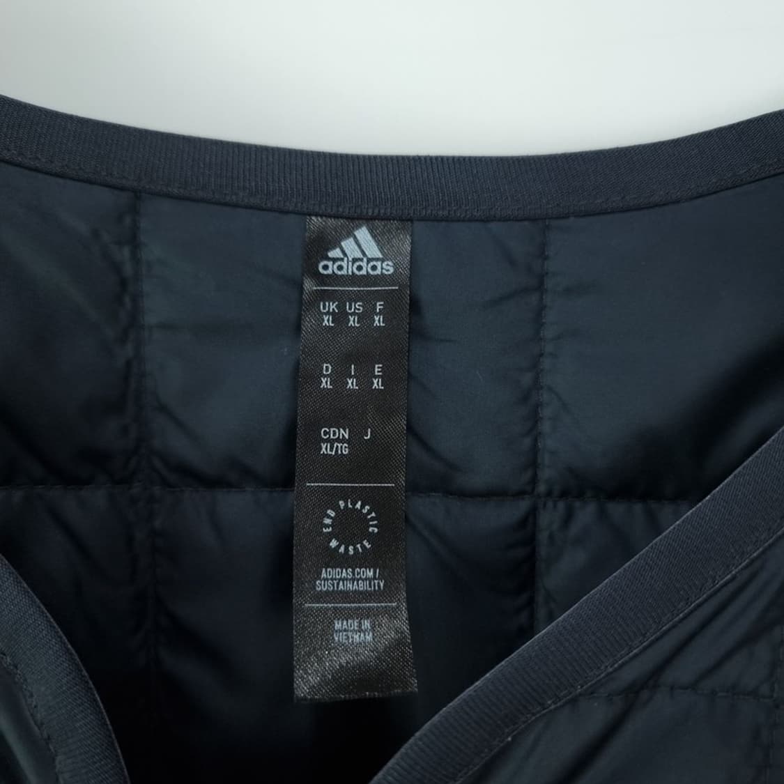 [아디다스] 로고 패치논카라 퀼팅 퀄팅 자켓 M19161 상품이미지8