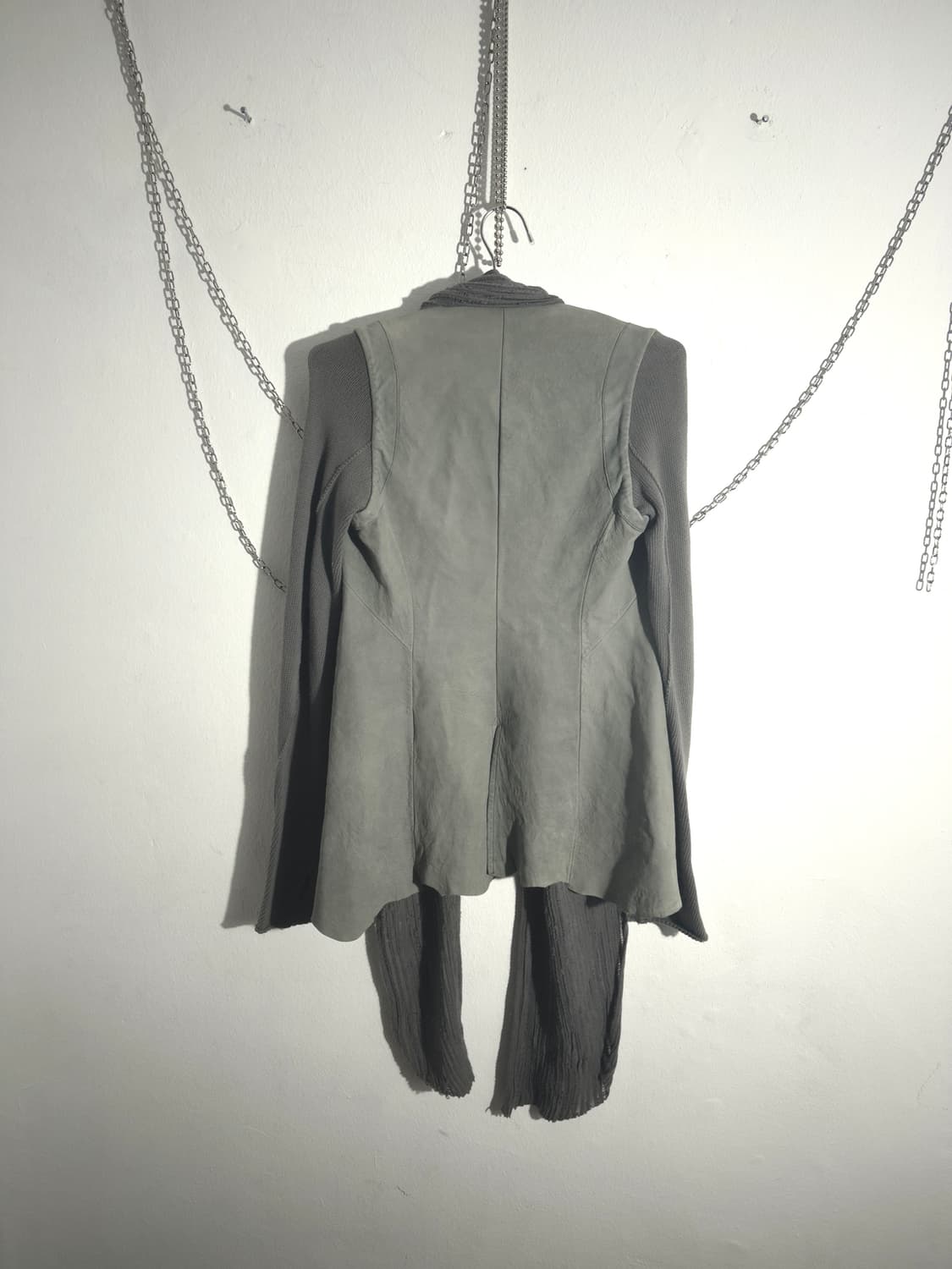 아이작 세럼 후드 스카프 썸홀 레더자켓 상품이미지10