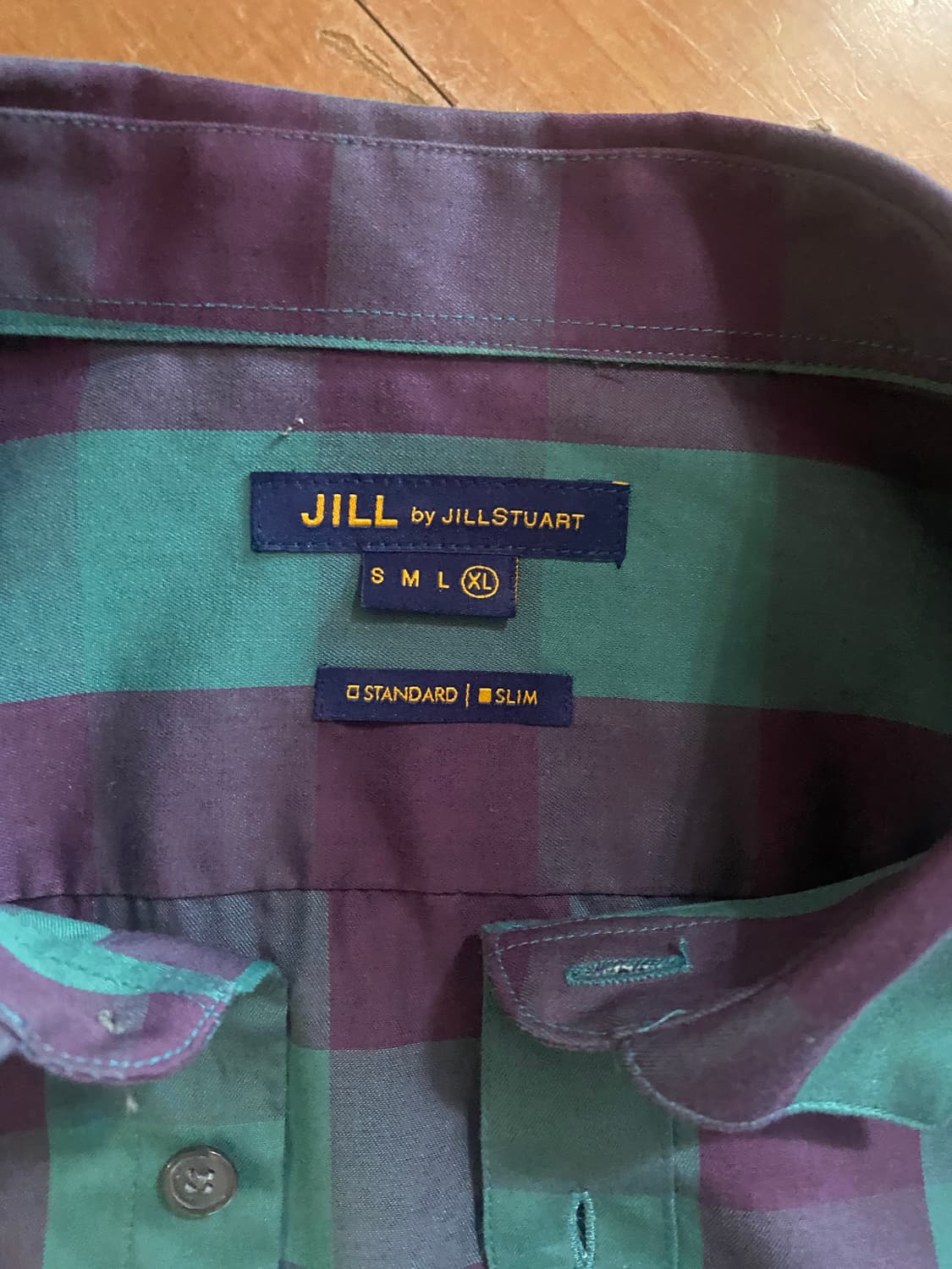 질바이질스튜어트 체크 셔츠 XL (100) 상품이미지2