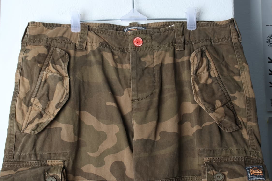 (XL-2XL) 슈퍼드라이 반바지 팬츠 빅사이즈 카모 카고-P9739 상품이미지3
