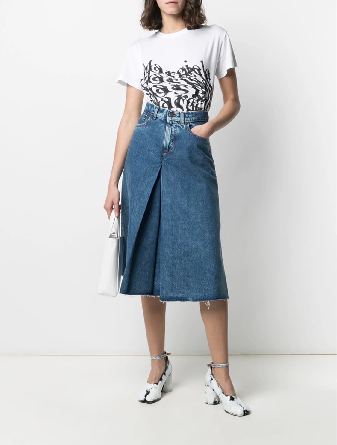 메종 마르지엘라 Margiela 데님 퀼로트 큐롯 스커트 팬츠 쇼츠 상품이미지5