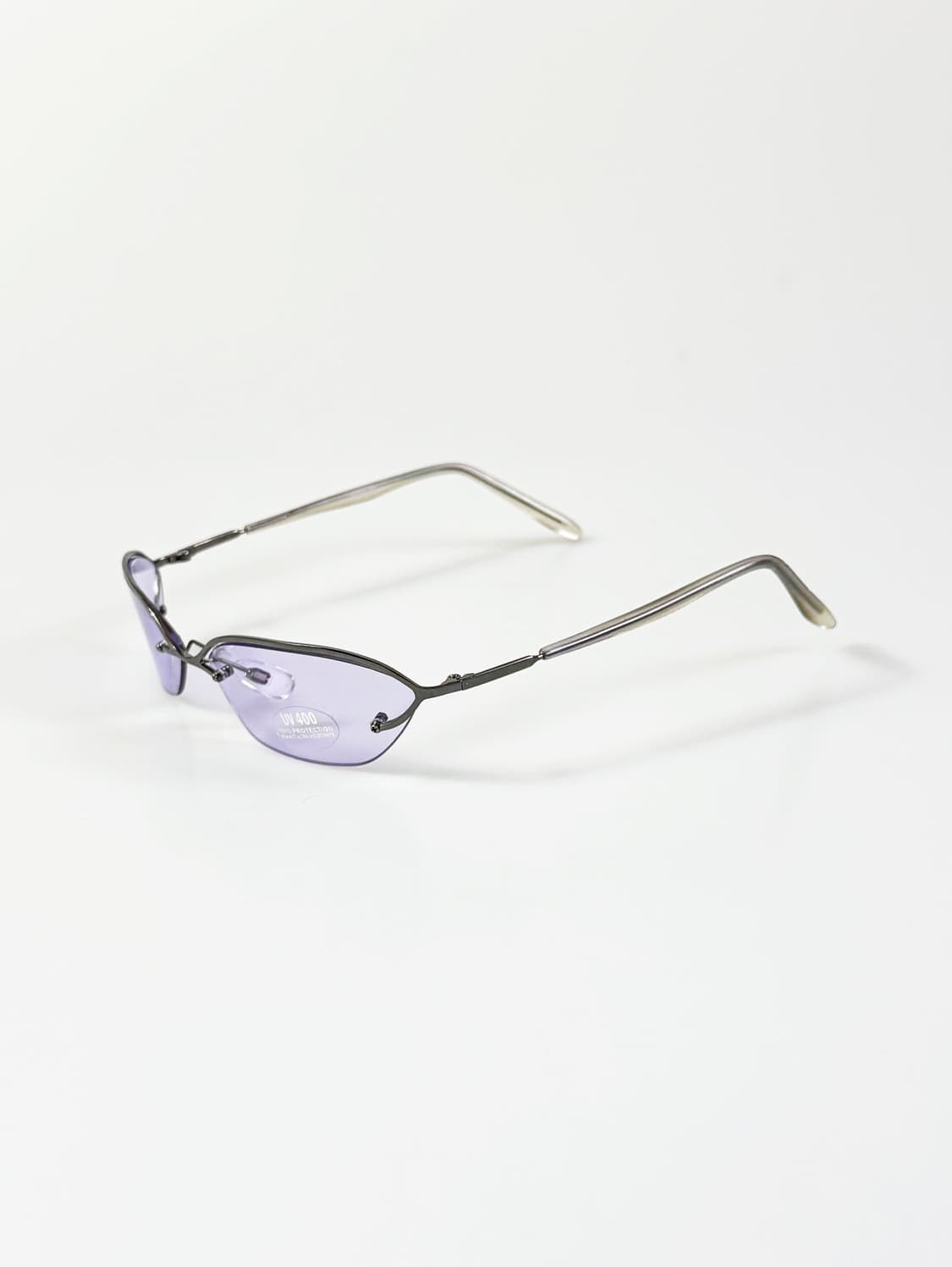 90s UNOSOLEIL 반무테 스퀘어 퍼플 틴트 빈티지 선글라스 상품이미지3