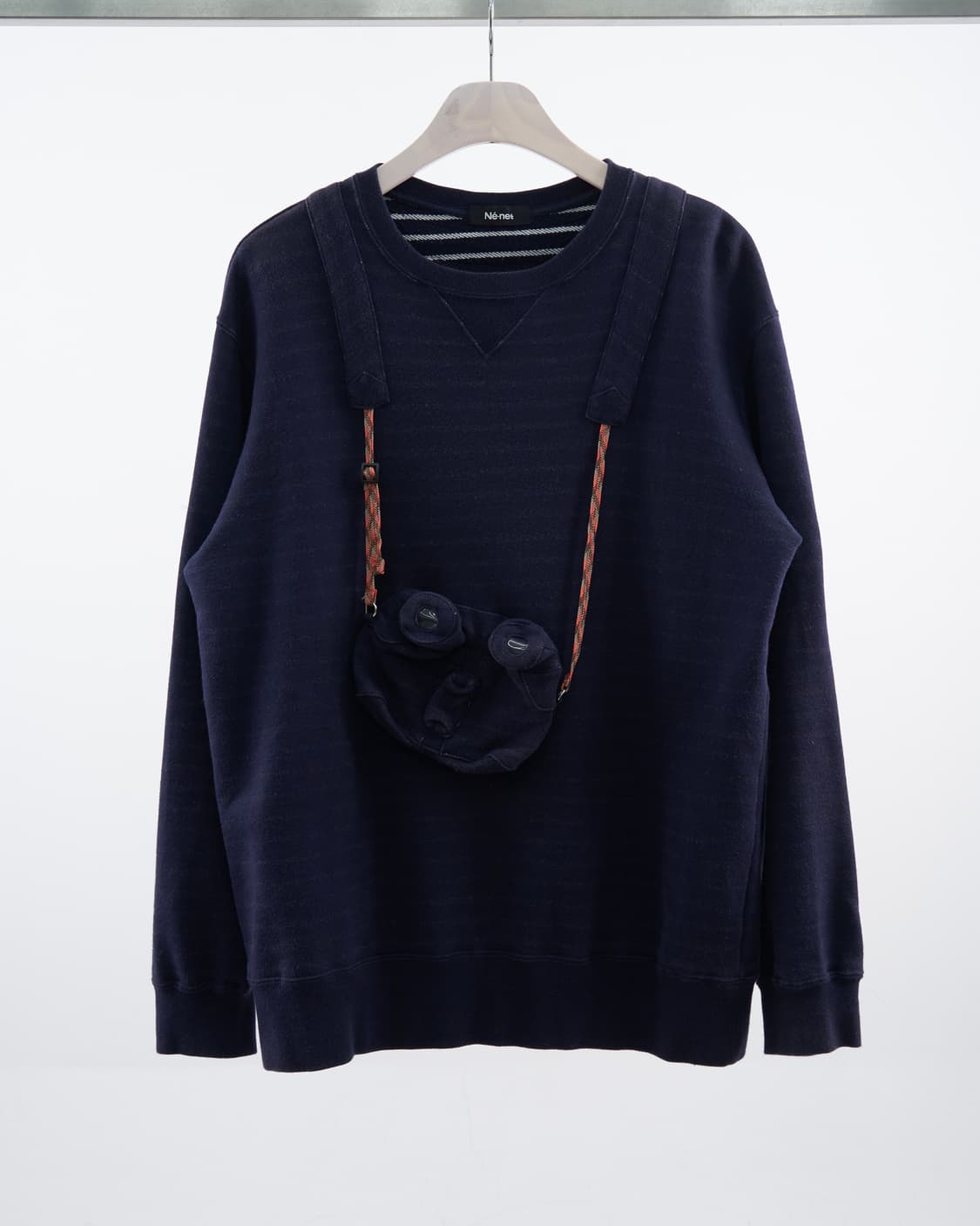 Ne-net by 카메라 스트라이프 맨투맨 상품이미지1