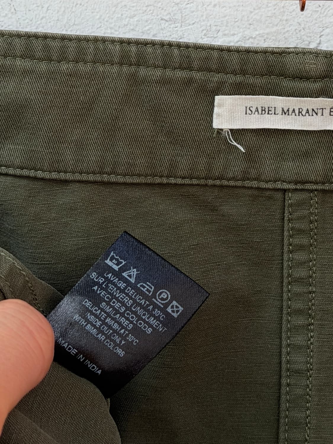 Isabel marant 카키 미니 랩 스커트 상품이미지8