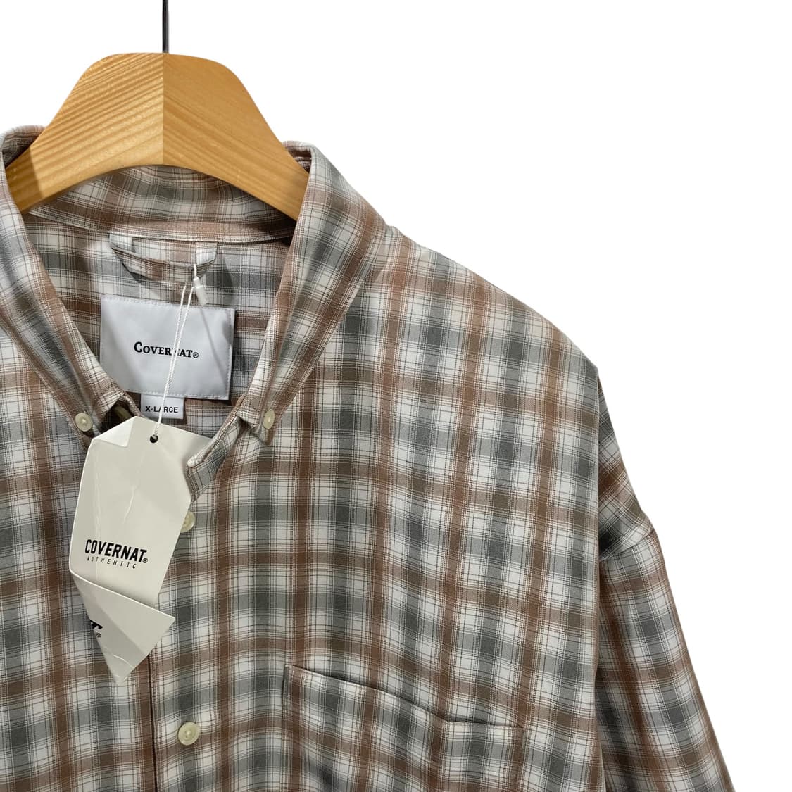 커버낫 체크 반팔 셔츠 상품이미지3