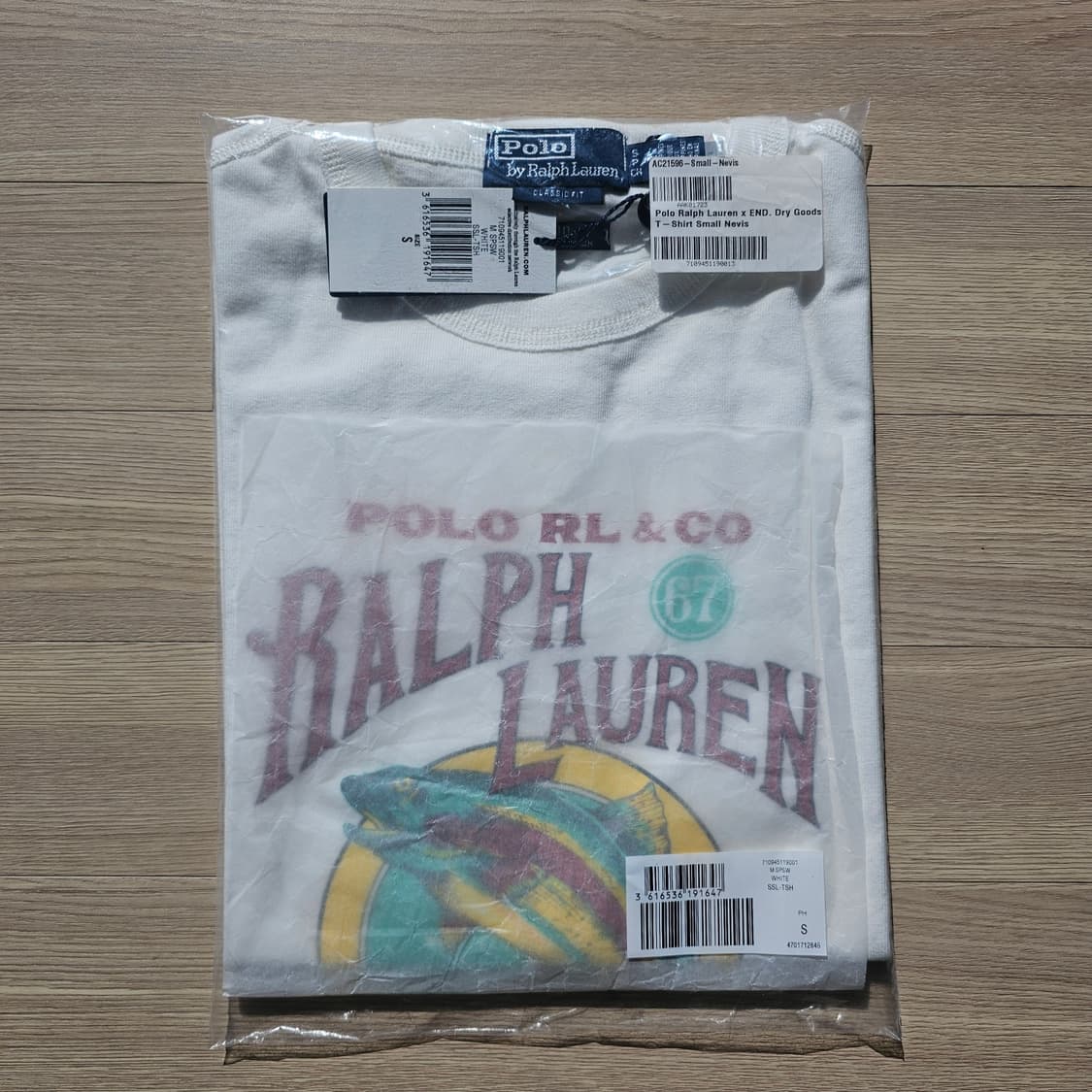 S 미개봉) 폴로 랄프로렌 X 엔드 피싱 반팔 티셔츠 체감 M L 100 상품이미지2