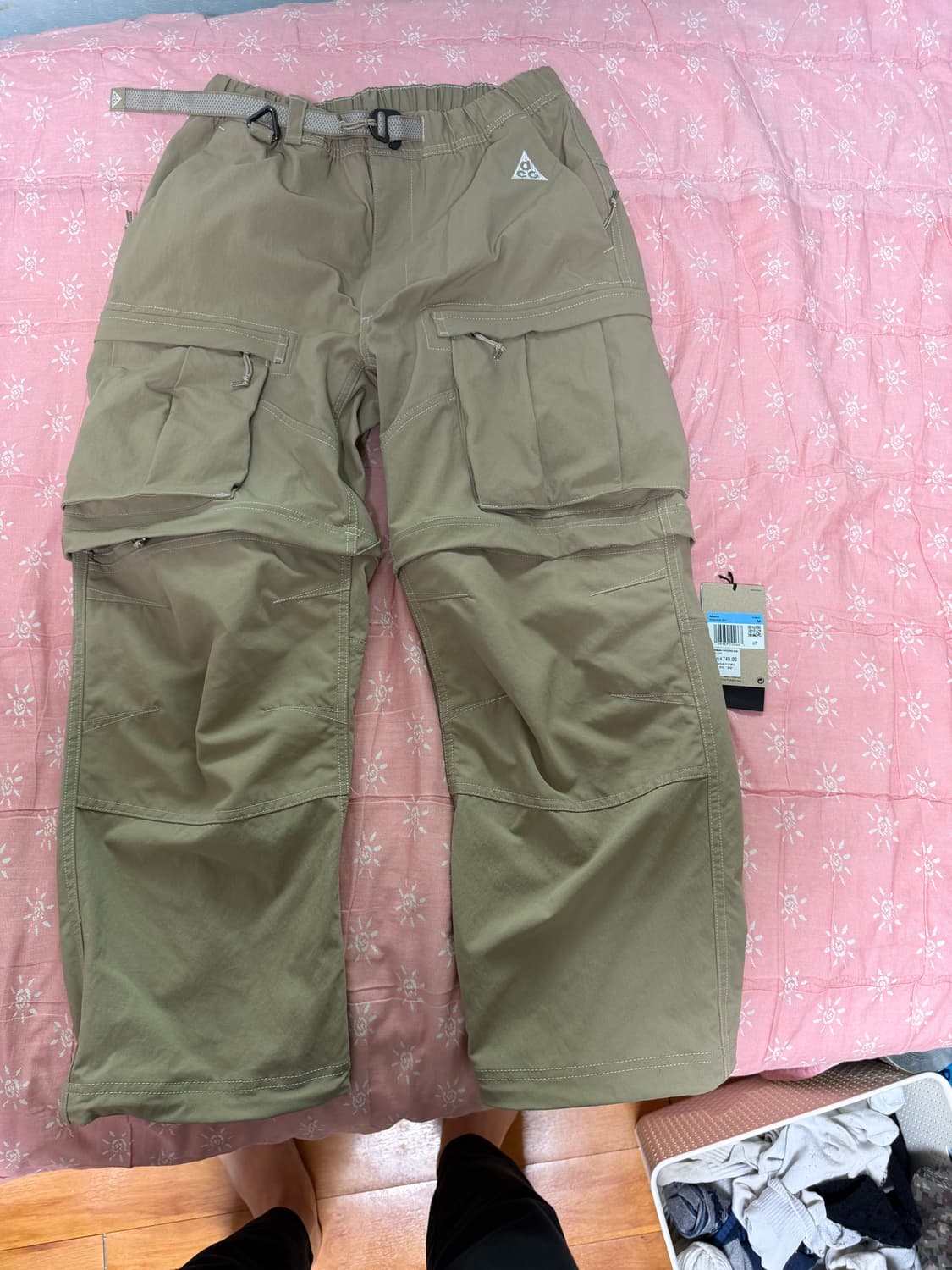 나이키 acg 스미스서밋 카고팬츠 카키아이언오언M사이즈 새상품판매 상품이미지2