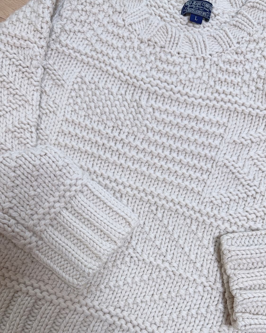 폴로 진스 컴퍼니 성조기 짜임 울니트 상품이미지3