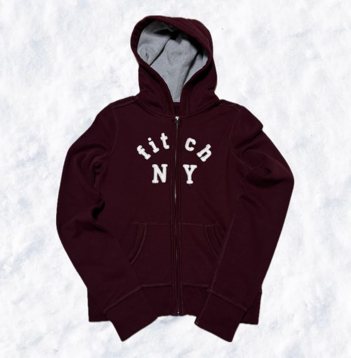 아베크롬비 버건디 후드집업 상품이미지1