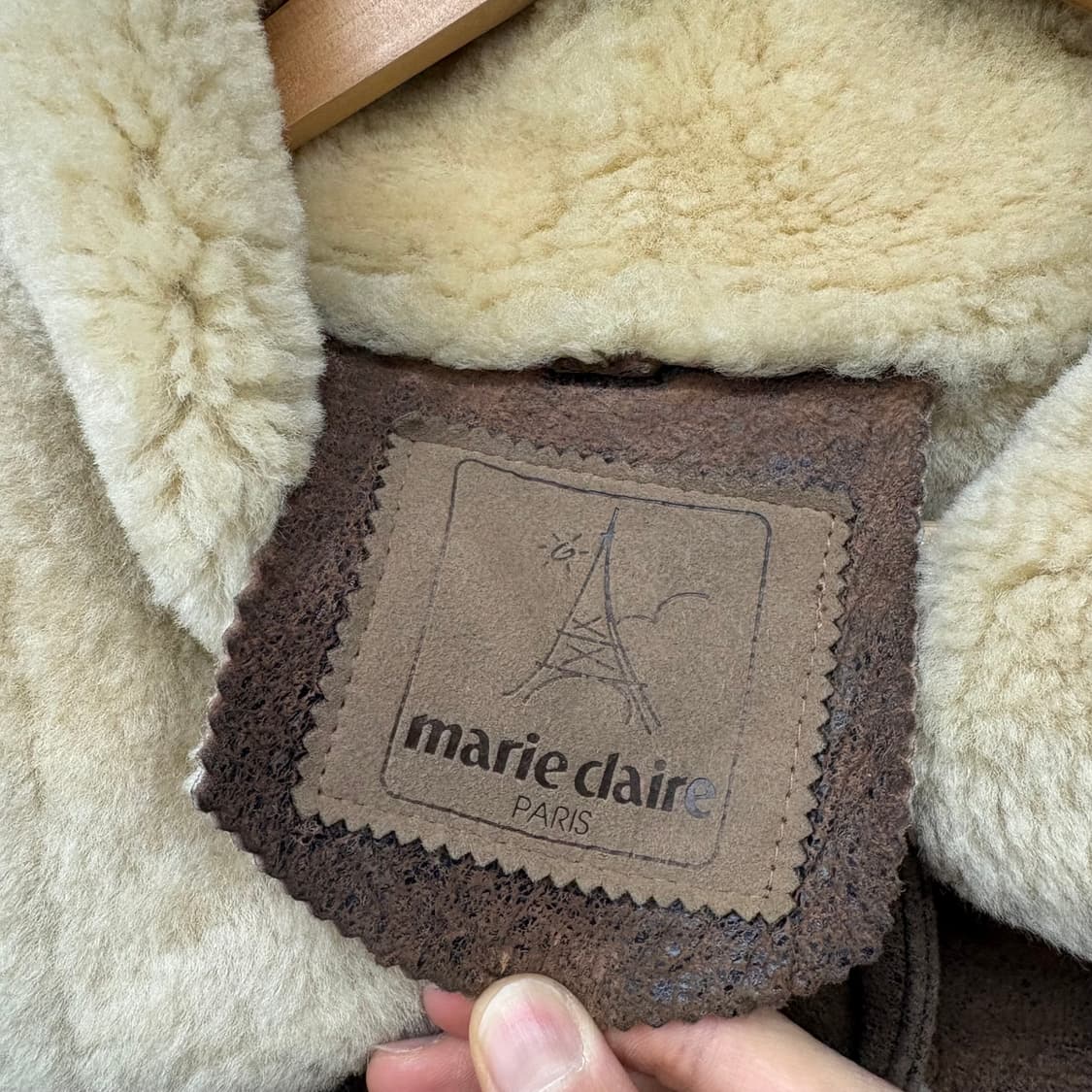 브라운 무스탕 가죽 자켓 여/M 상품이미지4