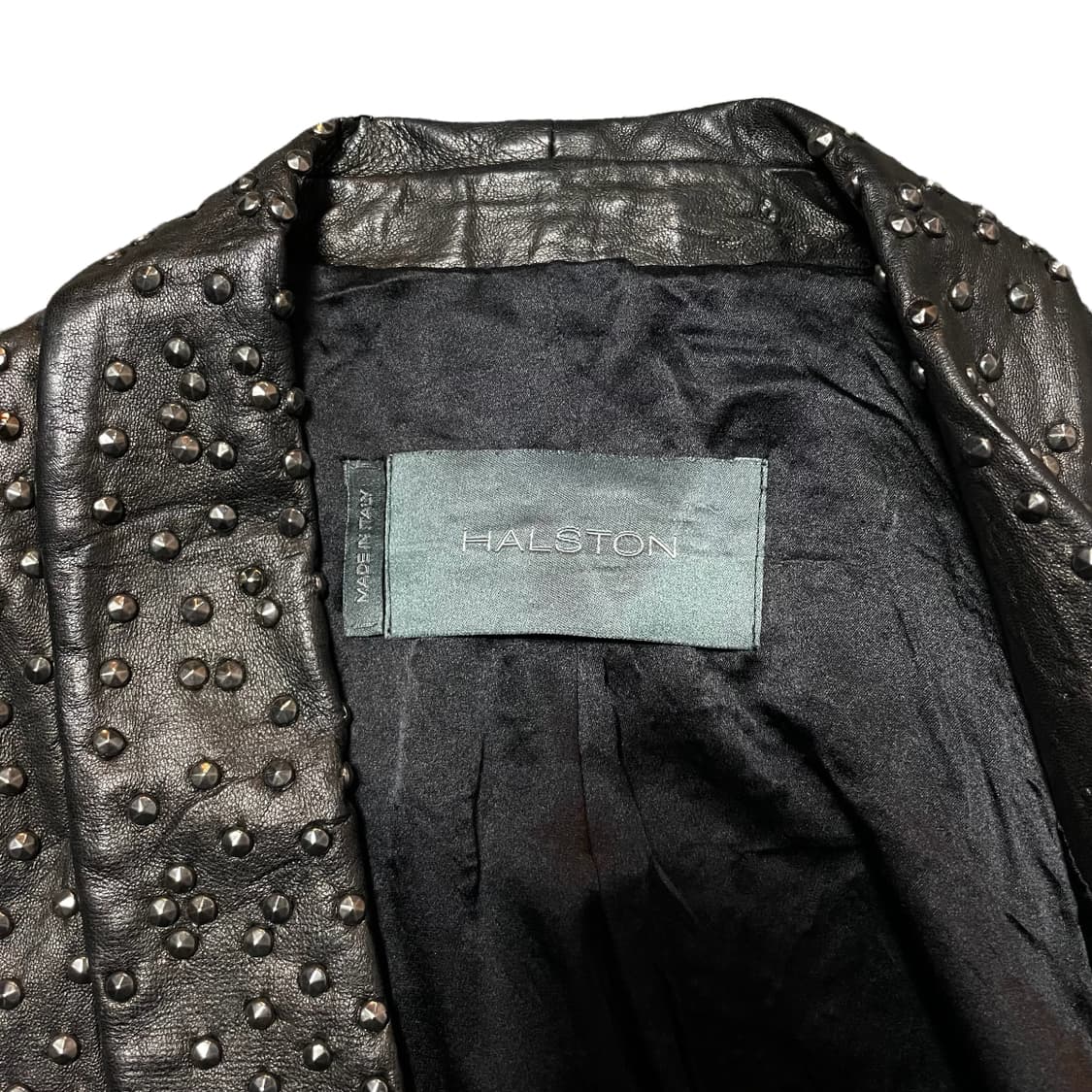 HALSTON 스터드 레더 자켓 상품이미지6