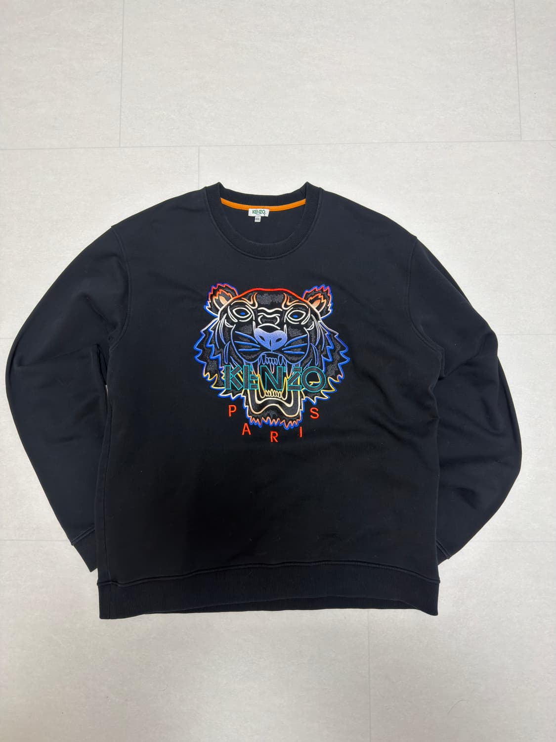 [백화점판,XXL] 겐조 타이거 맨투맨 블랙 상품이미지1