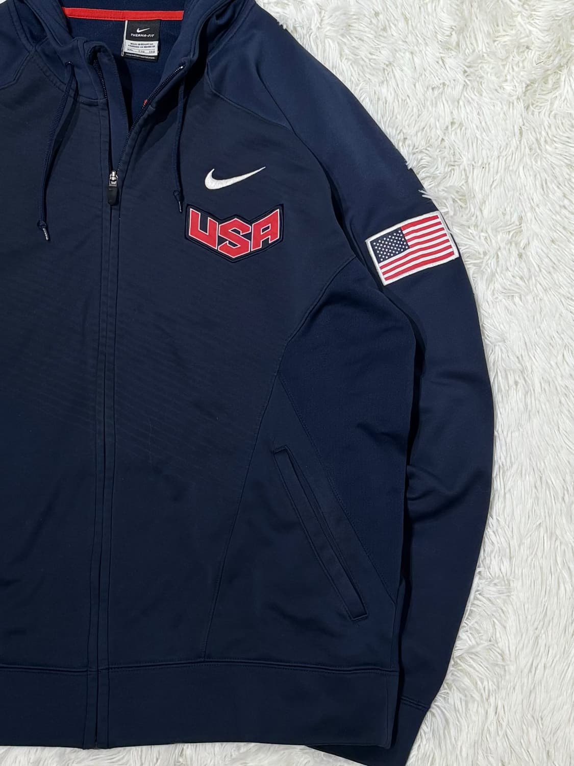 나이키 네이비 USA 스우시 후드집업 상품이미지6