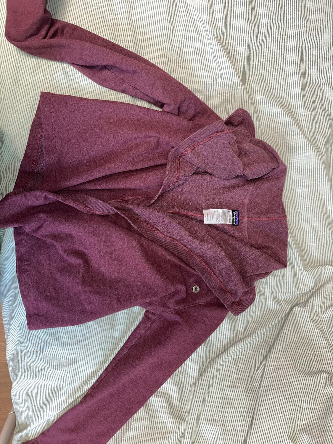 빈티지 모리걸 아오이유우 파타고니아 자주색 가디건 상품이미지4