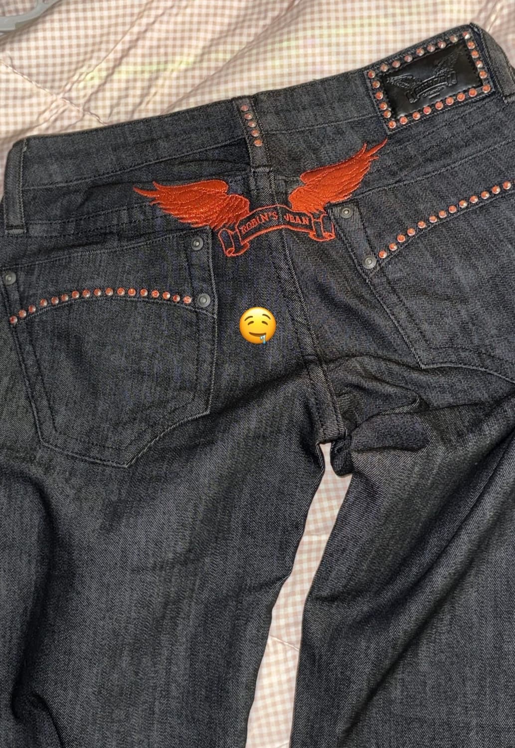 로빈스진 큐빅 데님 팬츠 상품이미지2