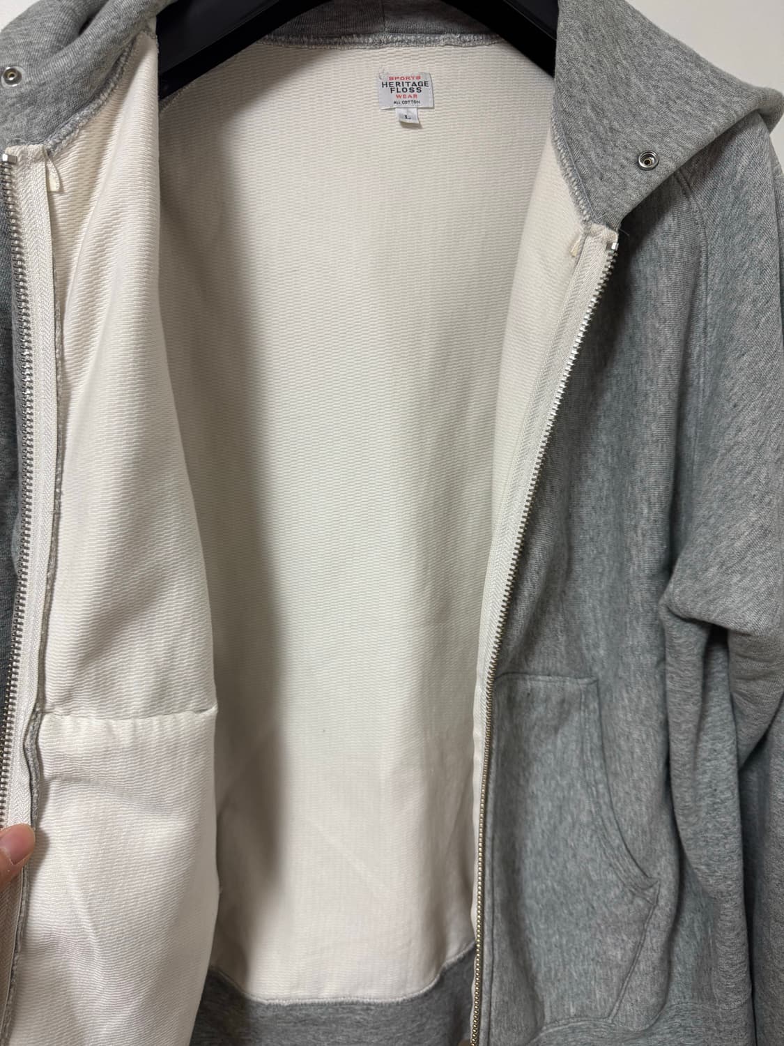 헤리티지플로스 첫시즌 후드집업 상품이미지5