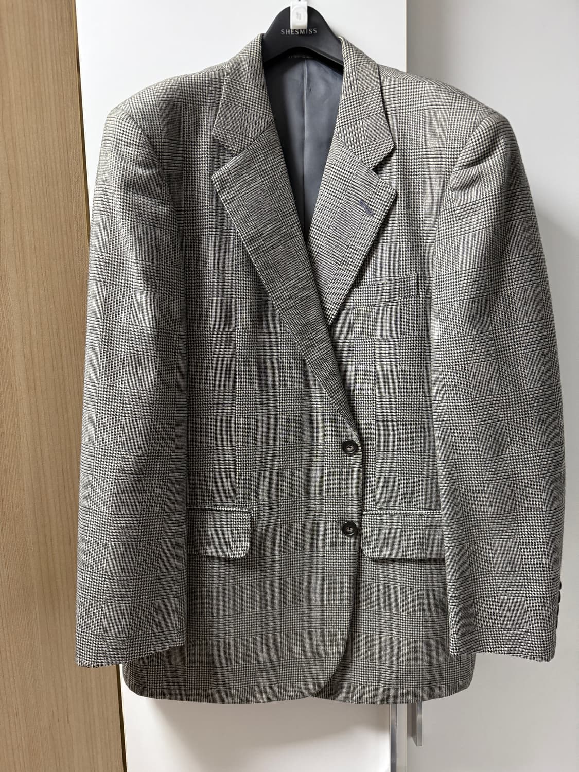 버버리 체크 울 블레이저 자켓 상품이미지1