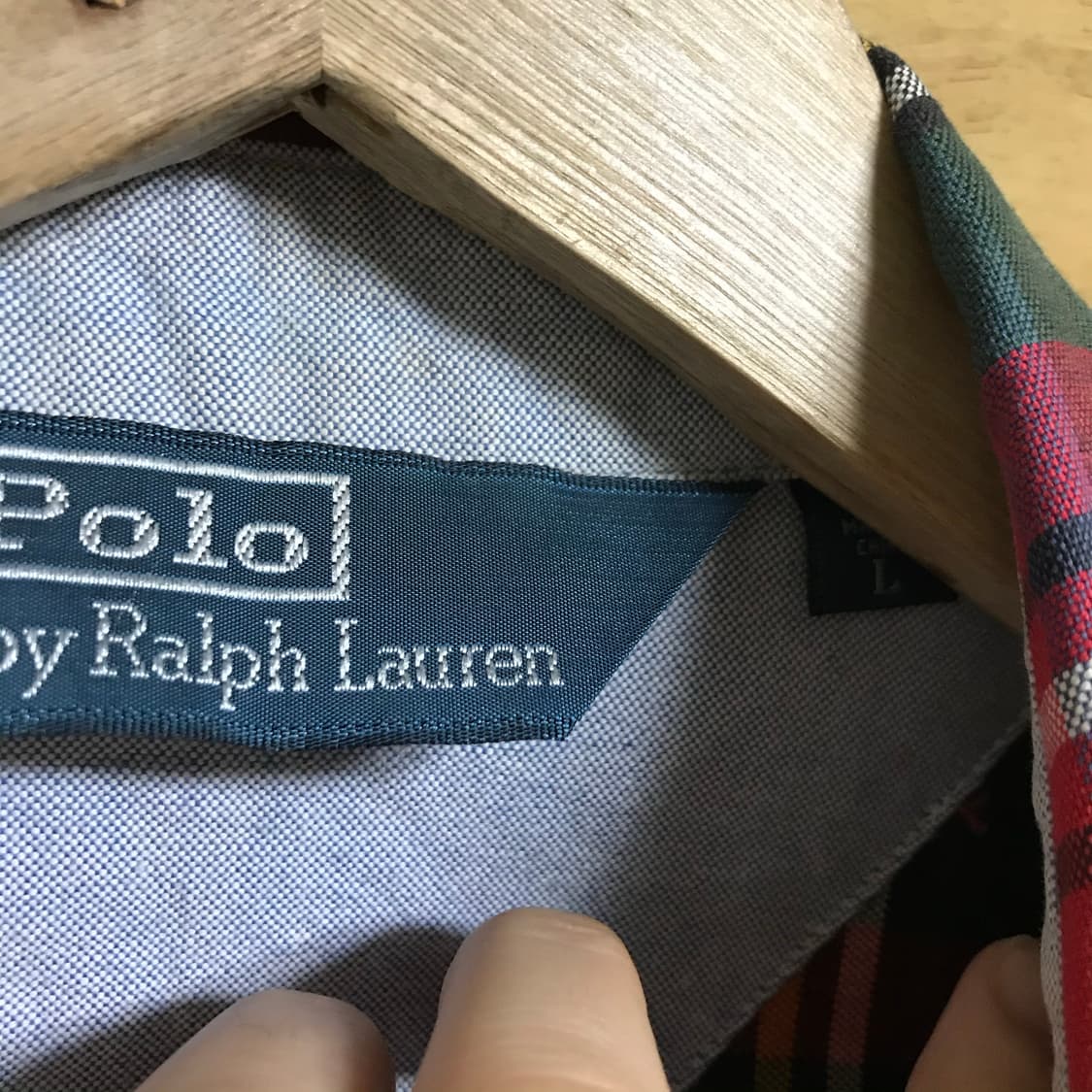 폴로 90s 체크 블루종자켓 상품이미지3