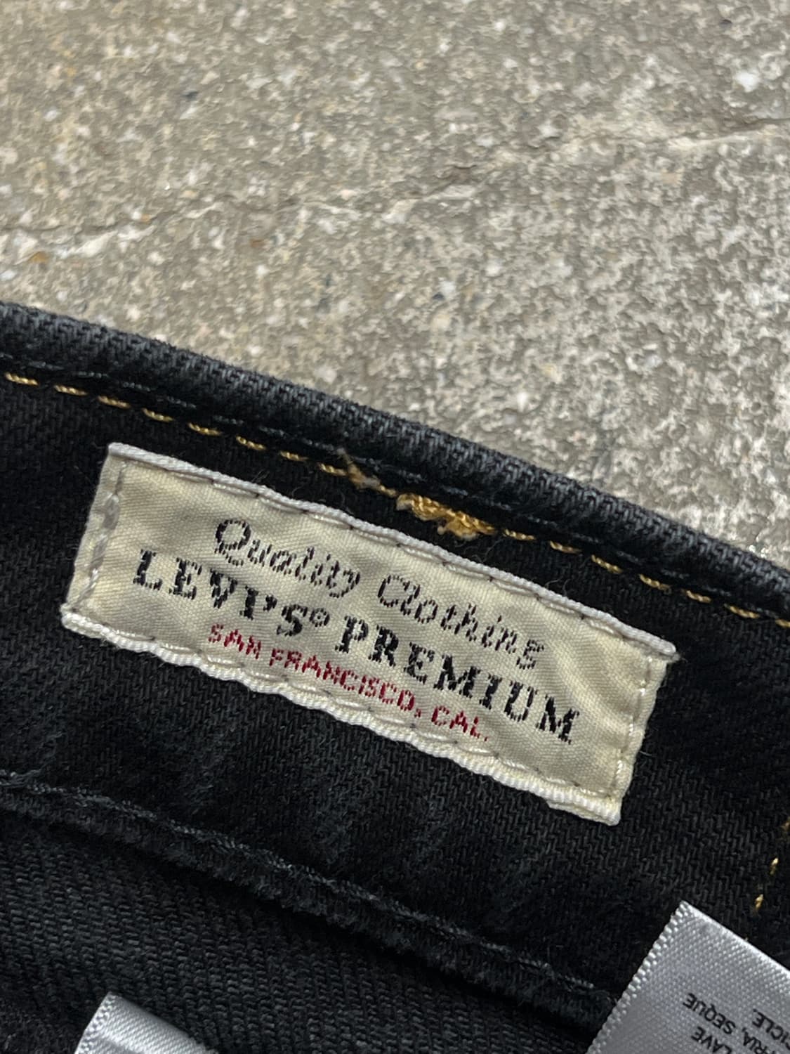 리바이스502 프리미엄 블랙진 상품이미지4