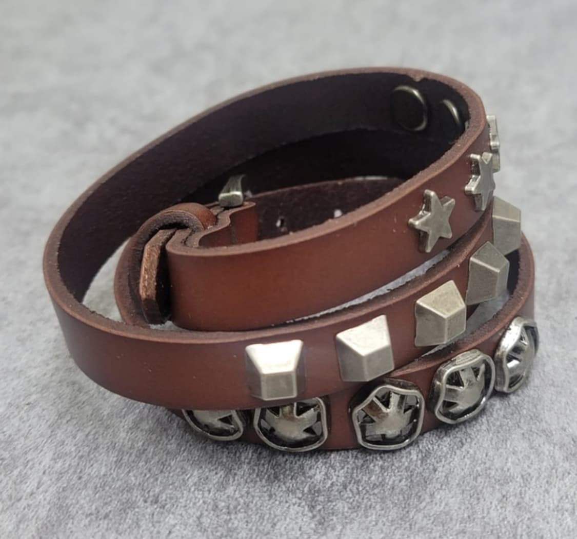 stud leather bracelet 상품이미지3