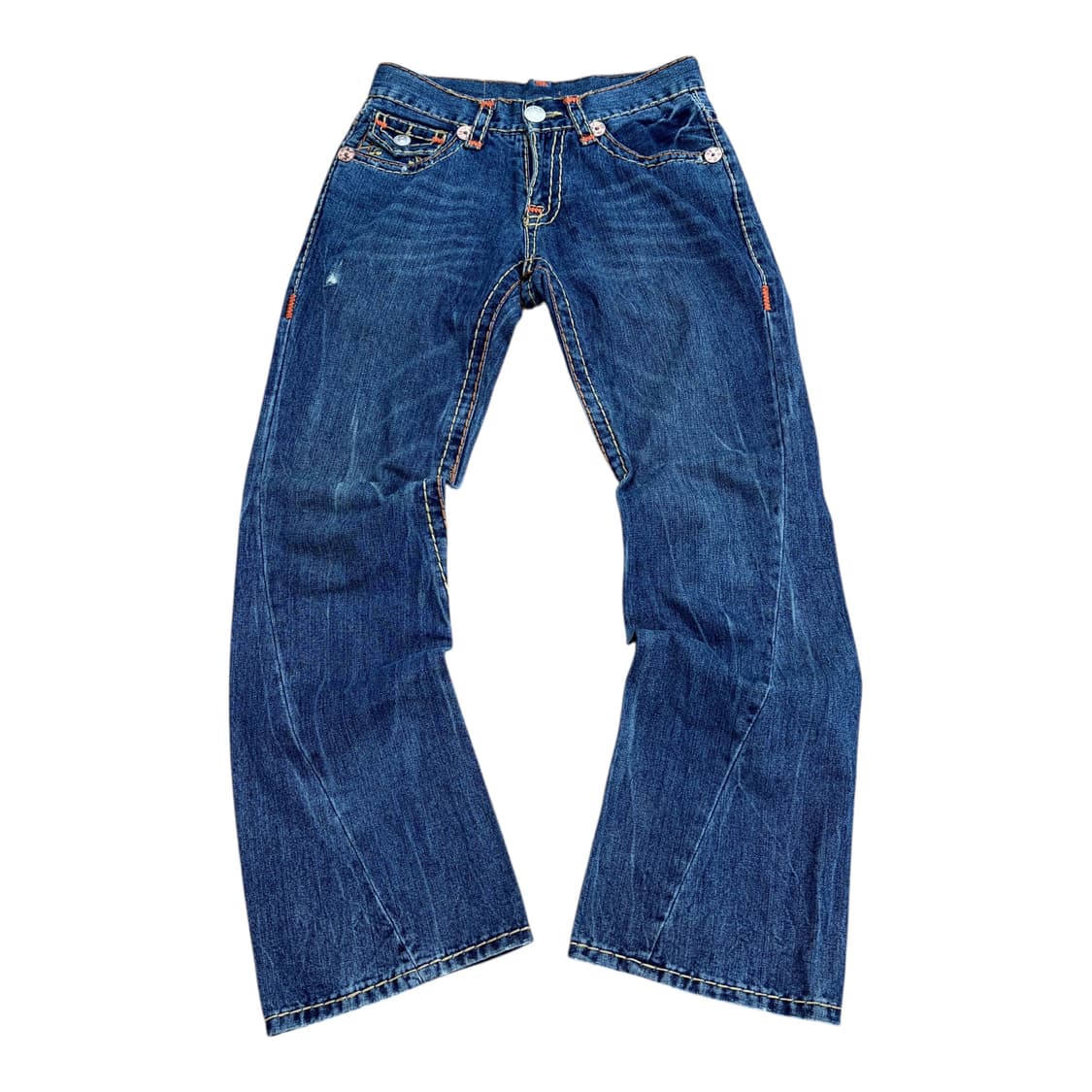 USA 트루릴리전 데미지 워싱 부츠컷 데님 팬츠 상품이미지2