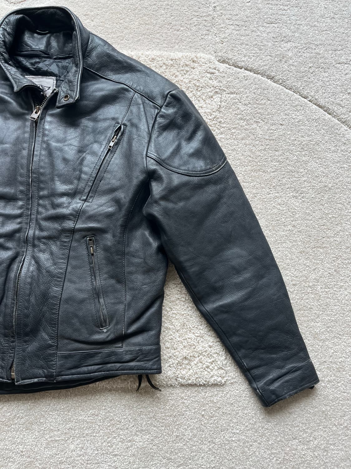 유닉 레더 바이커 자켓 (105-110) 상품이미지4