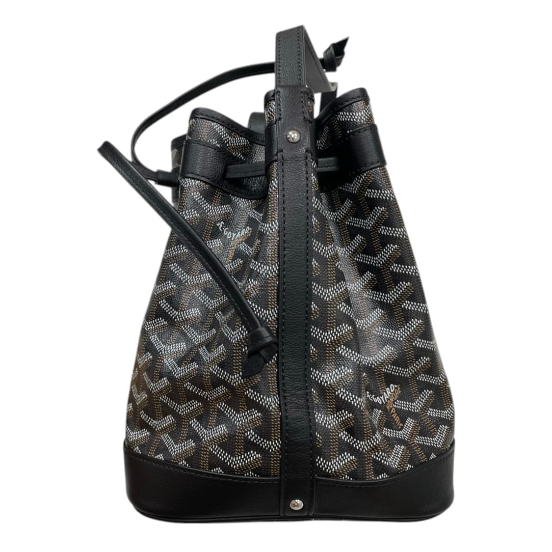 고야드 Goyard 블랙 생루이 패턴 미니 버킷 크로스백 상품이미지3
