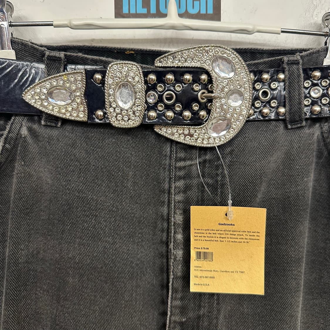 Made in USA 웨스턴 레더 벨트 상품이미지3