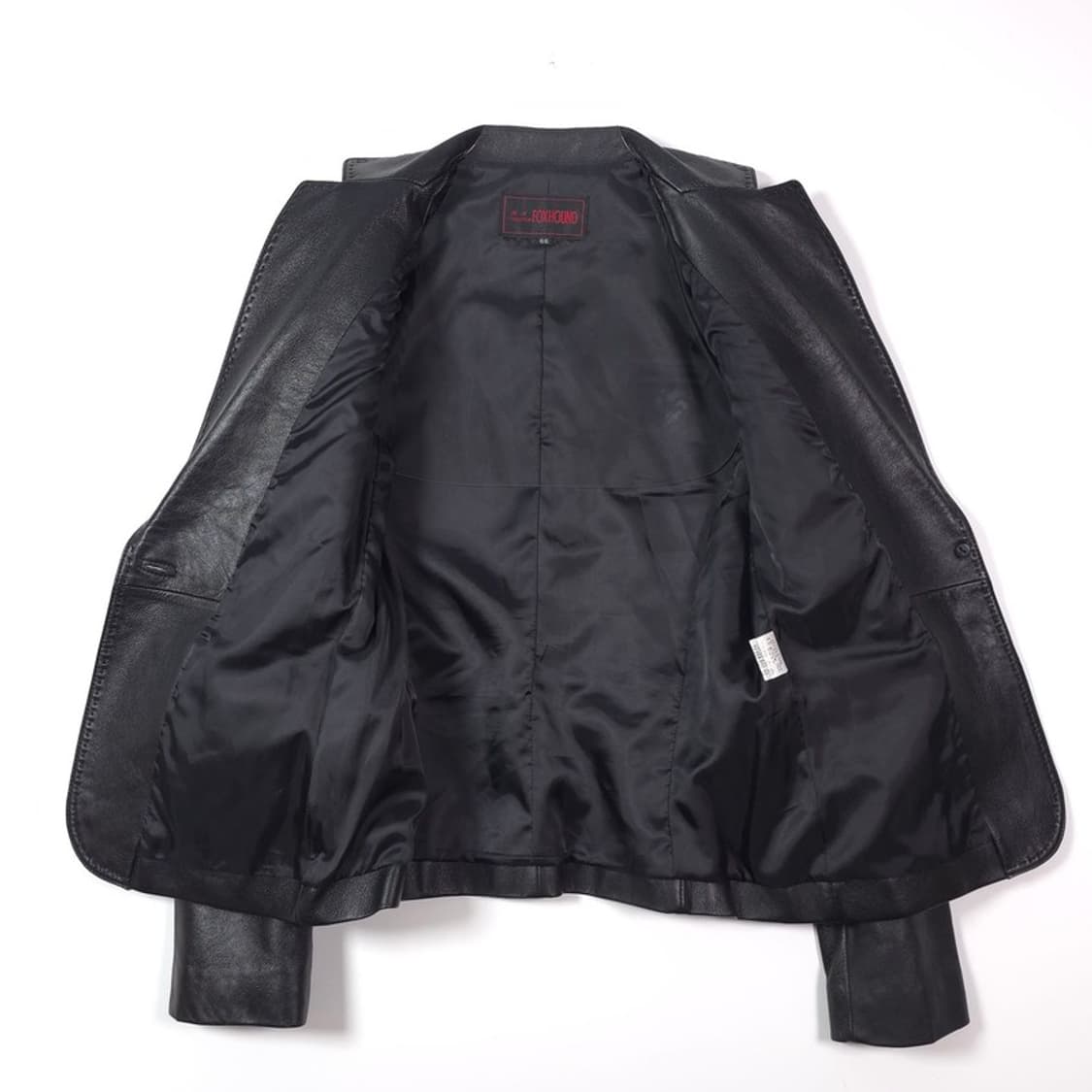 FOXHOUND 스티치 디테일 천연 양가죽 레더 블레이저 66 상품이미지5