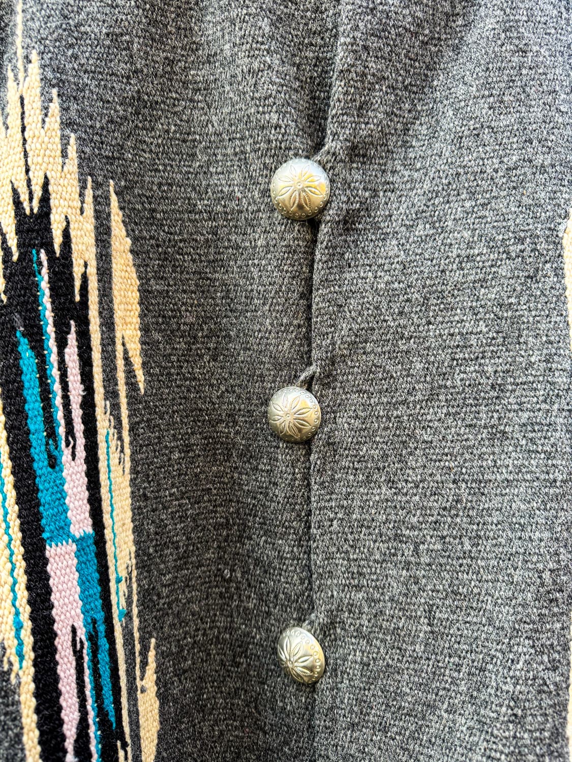 Navajo Blanket Pattern Wool Jacket 상품이미지4