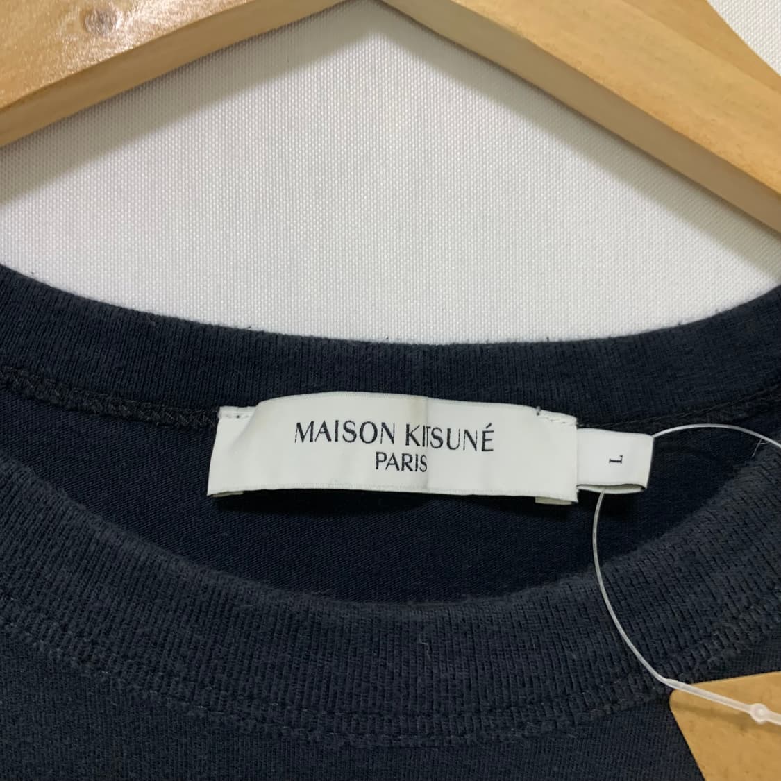 메종키츠네 폭스 패치 포켓 반팔 빈티지 티셔츠 블랙 L 상품이미지6