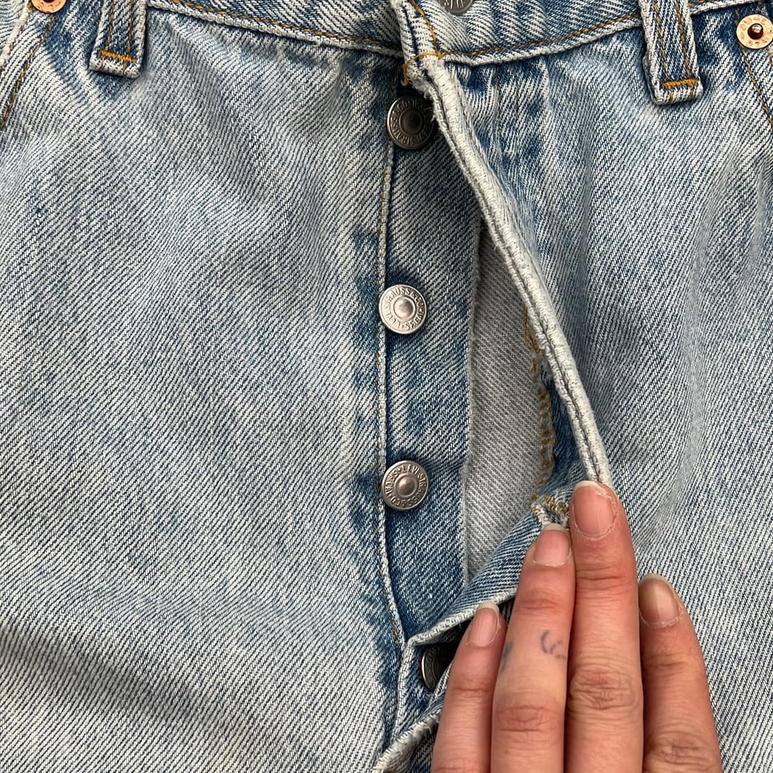 Usa리바이스 501 데님팬츠 r2415 상품이미지6