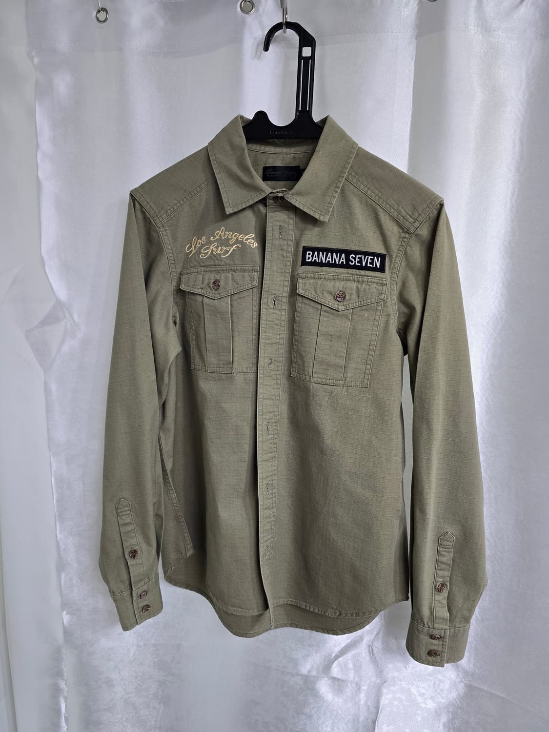 바나나세븐 카키색 긴팔 셔츠 (1759) 상품이미지1
