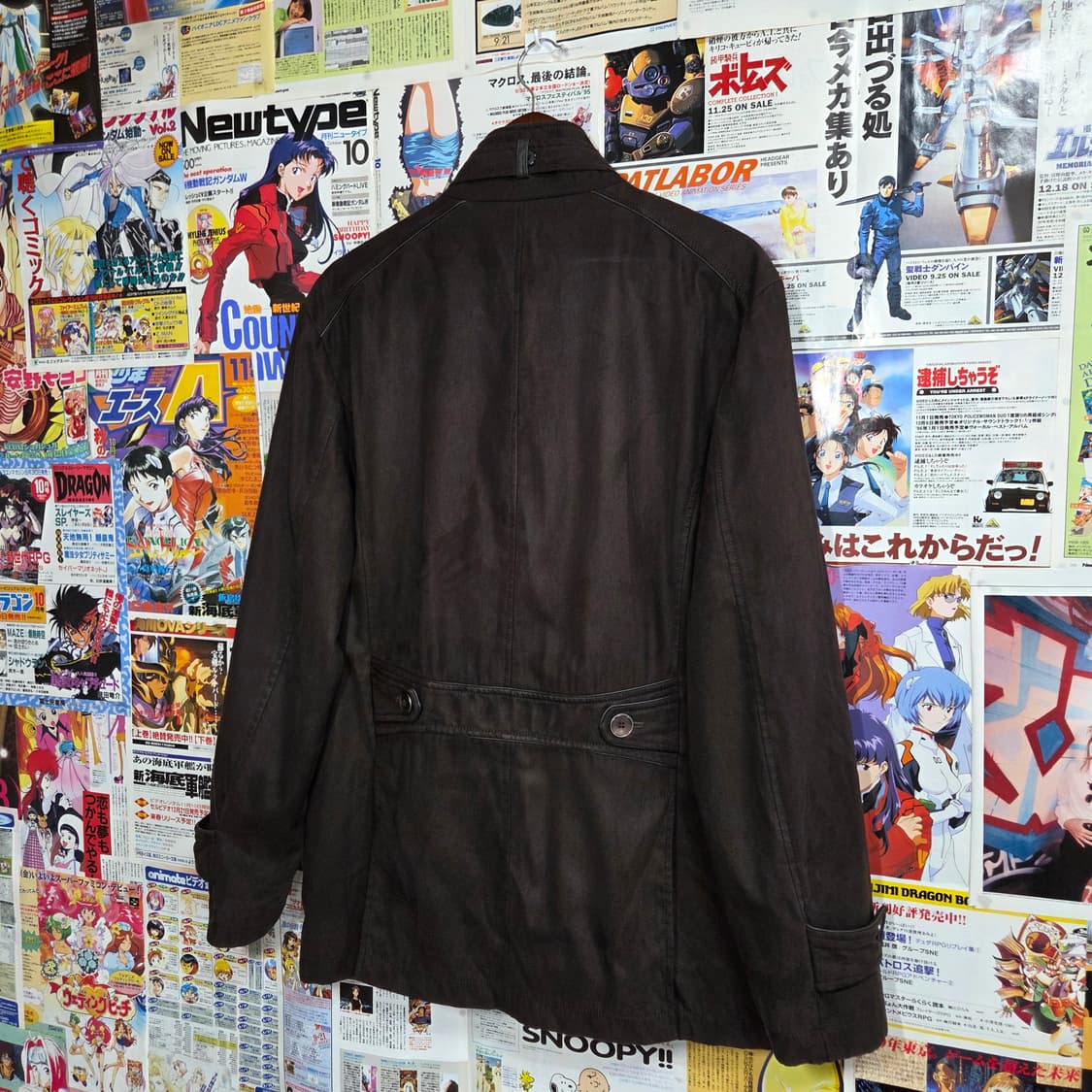 빈티지 브라운 넥버클 스웨이드 필드 자켓 상품이미지5