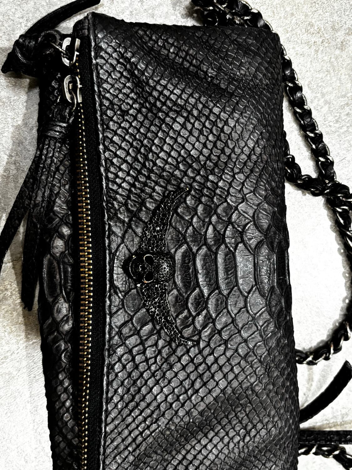 Zadic&voltaire 자딕앤 볼테르 뱀피가죽 가방 희귀 락시크 상품이미지3